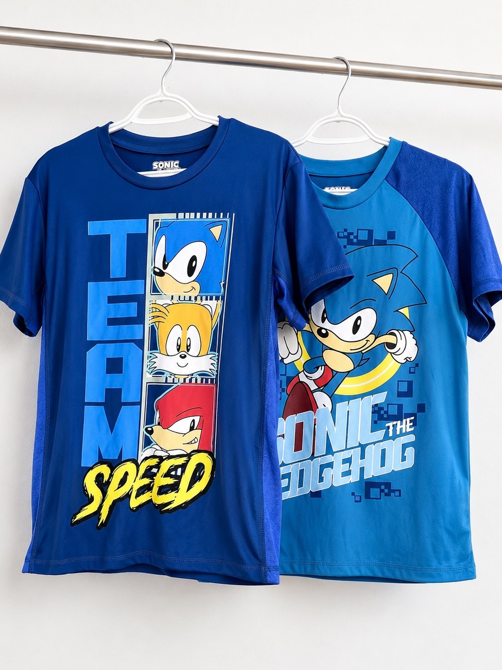 Like New! Sonic The Hedgehog Active Dri-Fit Kids Gamer T-Shirts Size 14/16